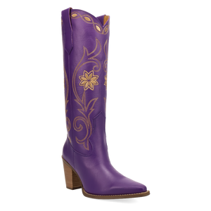 Miss Daisy Purple Leather Boots (DS)