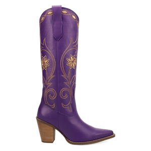 Miss Daisy Purple Leather Boots (DS)