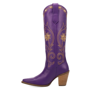 Miss Daisy Purple Leather Boots (DS)
