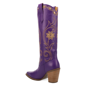 Miss Daisy Purple Leather Boots (DS)