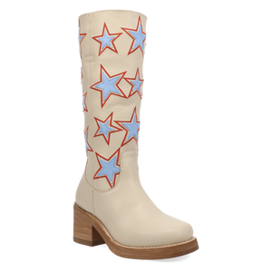 American Dream Cream Leather Boot (DS) DP
