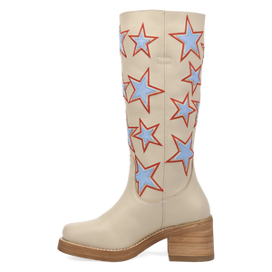 American Dream Cream Leather Boot (DS) DP