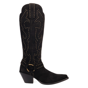 Wicked Black Suede Leather Boots (DS) ~ PREORDER 9/20/26
