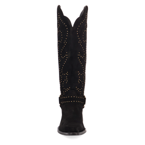 Wicked Black Suede Leather Boots (DS) ~ PREORDER 9/20/26