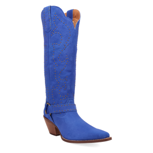 Wicked Blue Suede Leather Boots (DS) ~ PREORDER 9/20/26