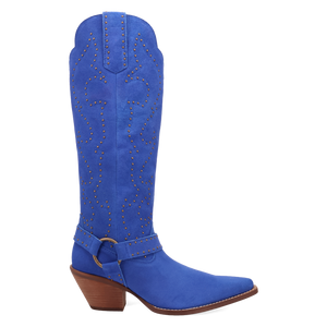 Wicked Blue Suede Leather Boots (DS) ~ PREORDER 9/20/26