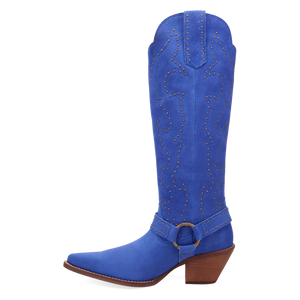 Wicked Blue Suede Leather Boots (DS) ~ PREORDER 9/20/26