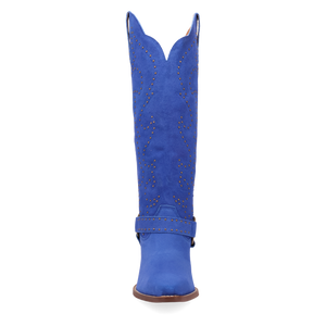 Wicked Blue Suede Leather Boots (DS) ~ PREORDER 9/20/26