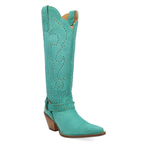Wicked Green Suede Leather Boots (DS) ~ PREORDER 9/20/26