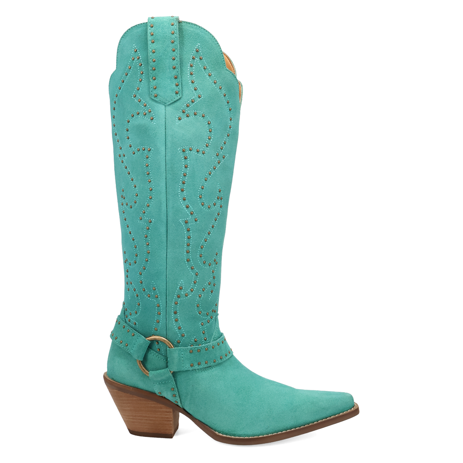 Wicked Green Suede Leather Boots (DS) ~ PREORDER 9/20/26