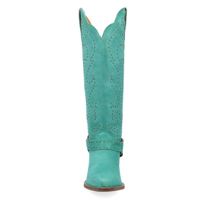 Wicked Green Suede Leather Boots (DS) ~ PREORDER 9/20/26