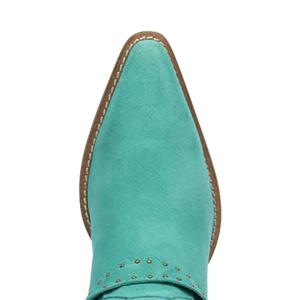 Wicked Green Suede Leather Boots (DS) ~ PREORDER 9/20/26