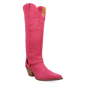 Wicked Pink Suede Leather Boots (DS) ~ PREORDER 9/20/26