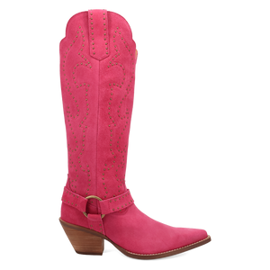 Wicked Pink Suede Leather Boots (DS) ~ PREORDER 9/20/26