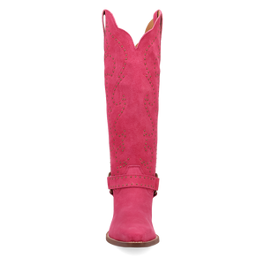 Wicked Pink Suede Leather Boots (DS) ~ PREORDER 9/20/26