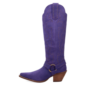 Wicked Purple Suede Leather Boots (DS) ~ PREORDER 9/20/26