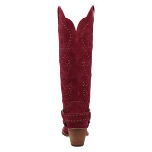 Wicked Red Suede Leather Boots (DS) ~ PREORDER 9/20/26