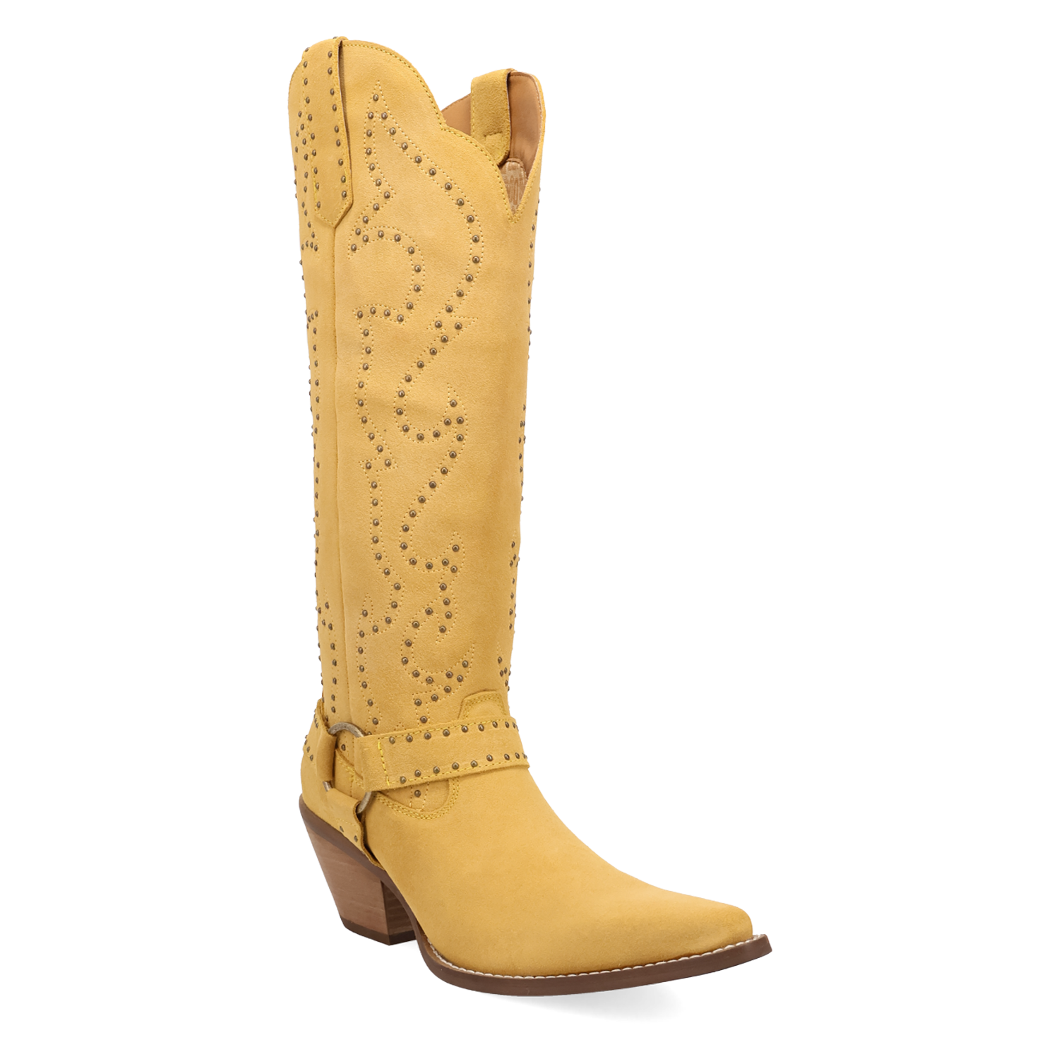 Wicked Yellow Suede Leather Boots (DS) ~ PREORDER 9/20/26