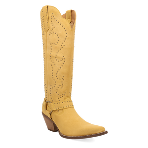Wicked Yellow Suede Leather Boots (DS) ~ PREORDER 9/20/26