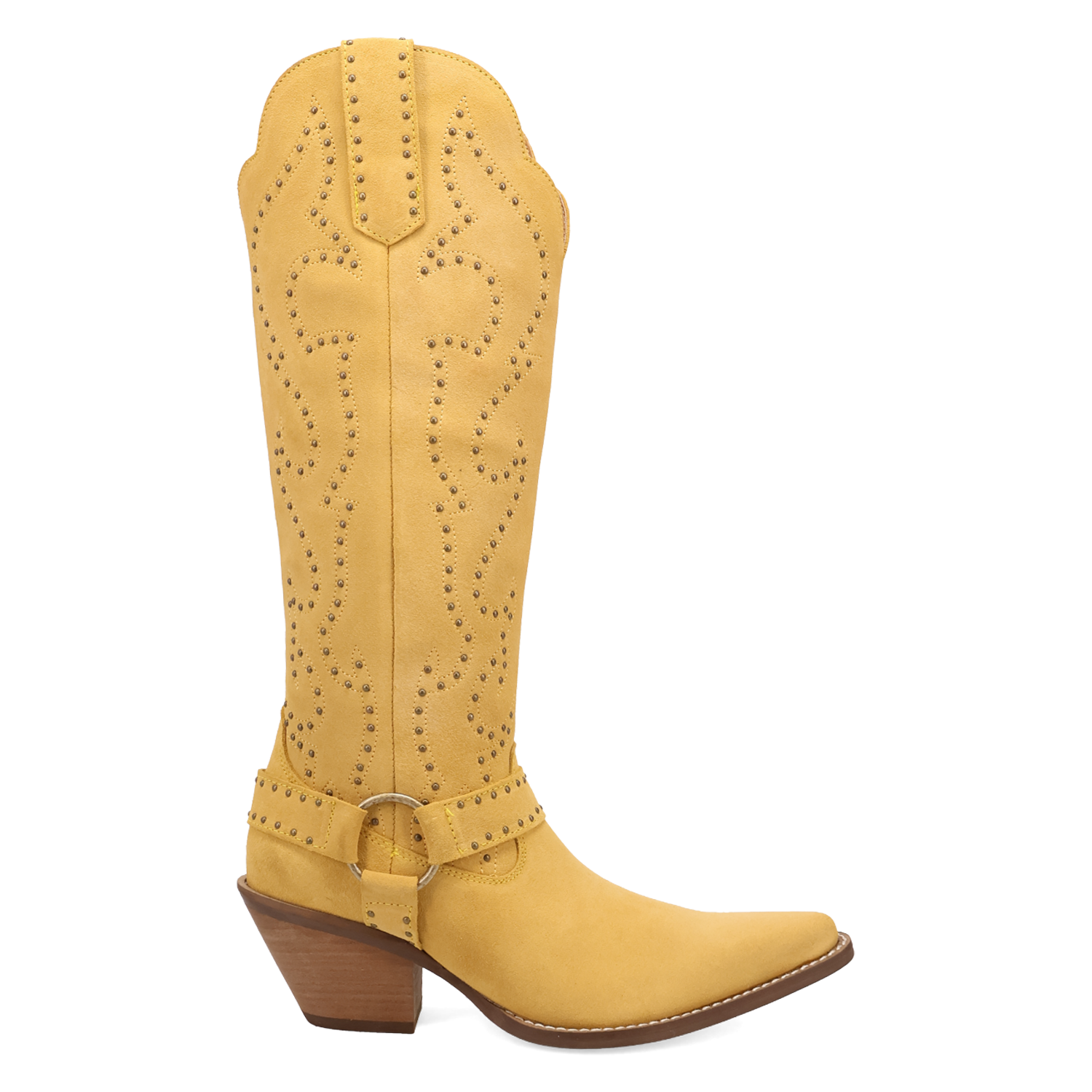 Wicked Yellow Suede Leather Boots (DS) ~ PREORDER 9/20/26