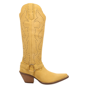 Wicked Yellow Suede Leather Boots (DS) ~ PREORDER 9/20/26