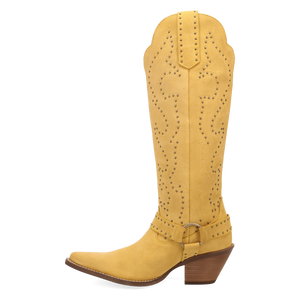 Wicked Yellow Suede Leather Boots (DS) ~ PREORDER 9/20/26