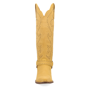 Wicked Yellow Suede Leather Boots (DS) ~ PREORDER 9/20/26