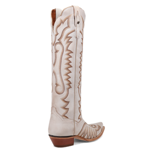 Josie White Leather Boots (DS) ~ BACKORDER NOVEMBER 2024