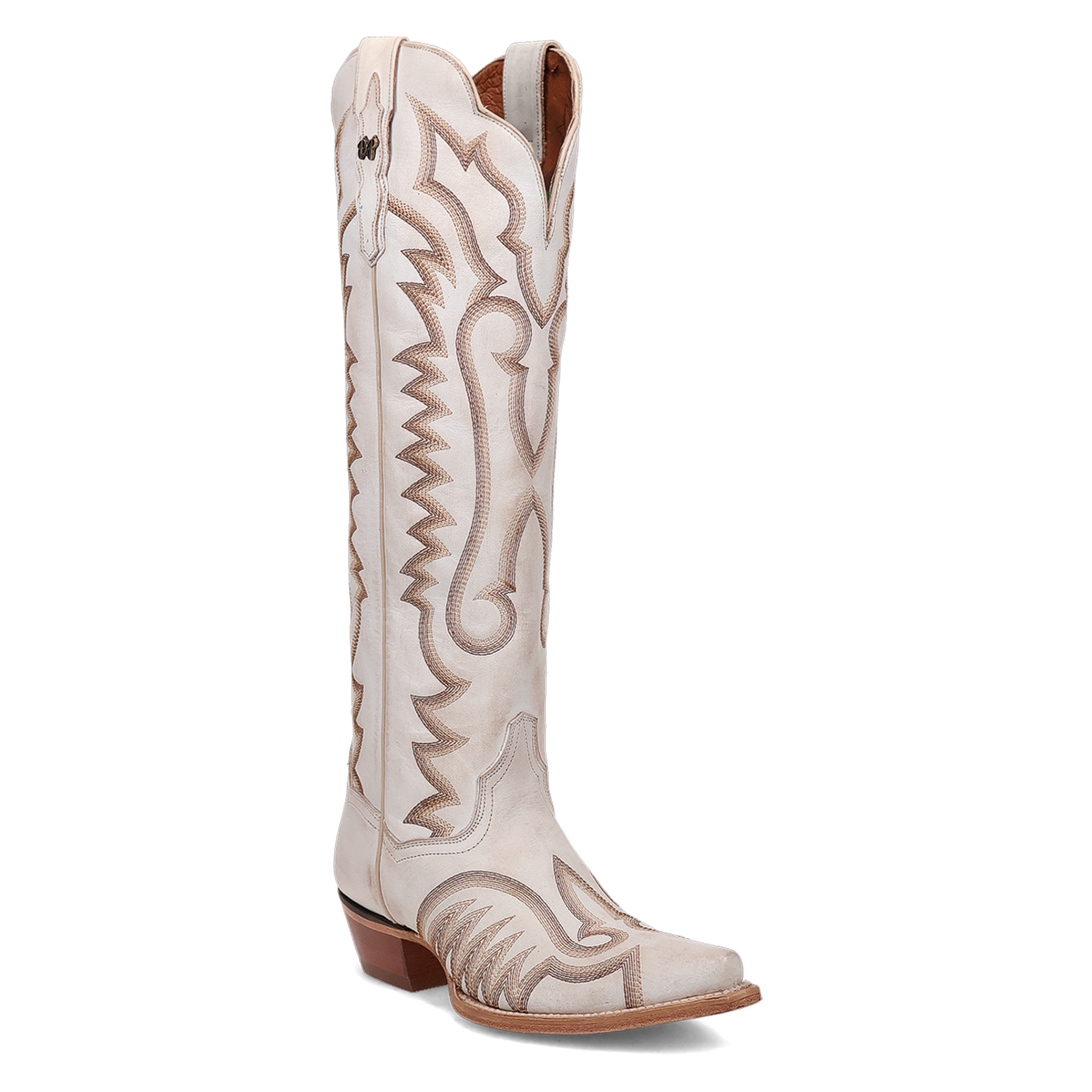 Josie White Leather Boots (DS)