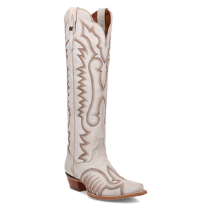 Josie White Leather Boots (DS) ~ BACKORDER NOVEMBER 2024