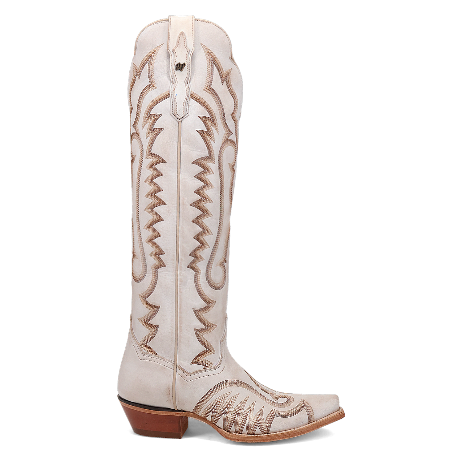 Josie White Leather Boots (DS)