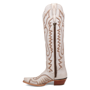 Josie White Leather Boots (DS) ~ BACKORDER NOVEMBER 2024