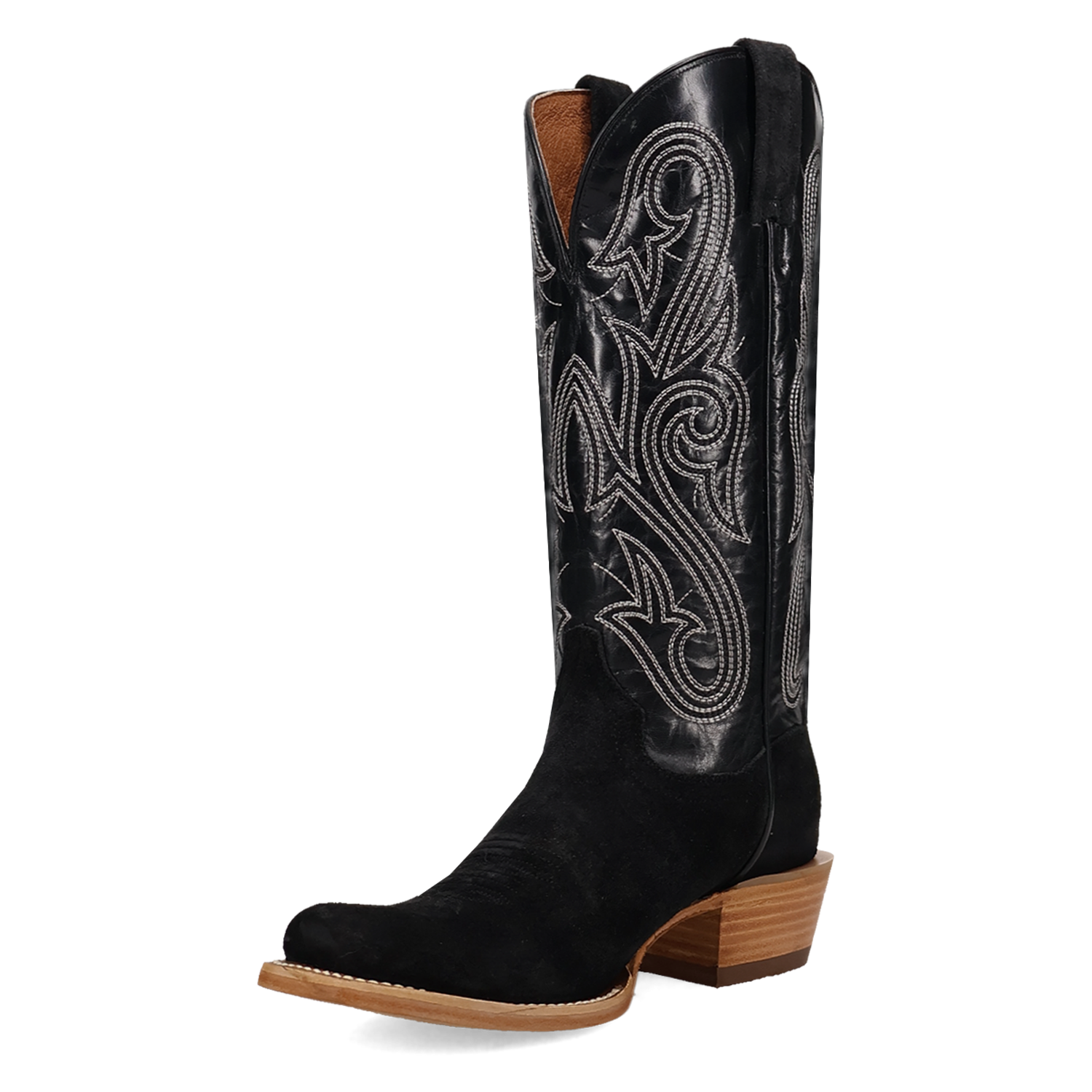 Lanessa Black/Black Leather Boot (DS) DP