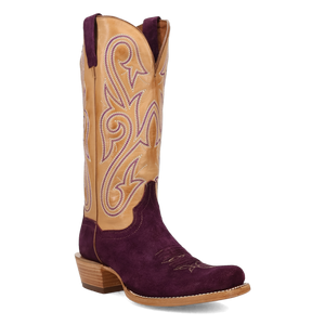 Lanessa Purple/Tan Leather Boot (DS) DP