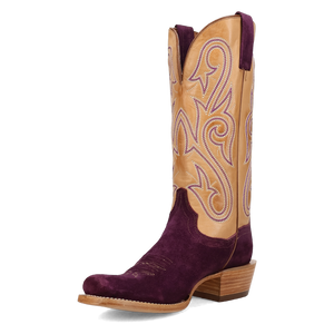 Lanessa Purple/Tan Leather Boot (DS) DP