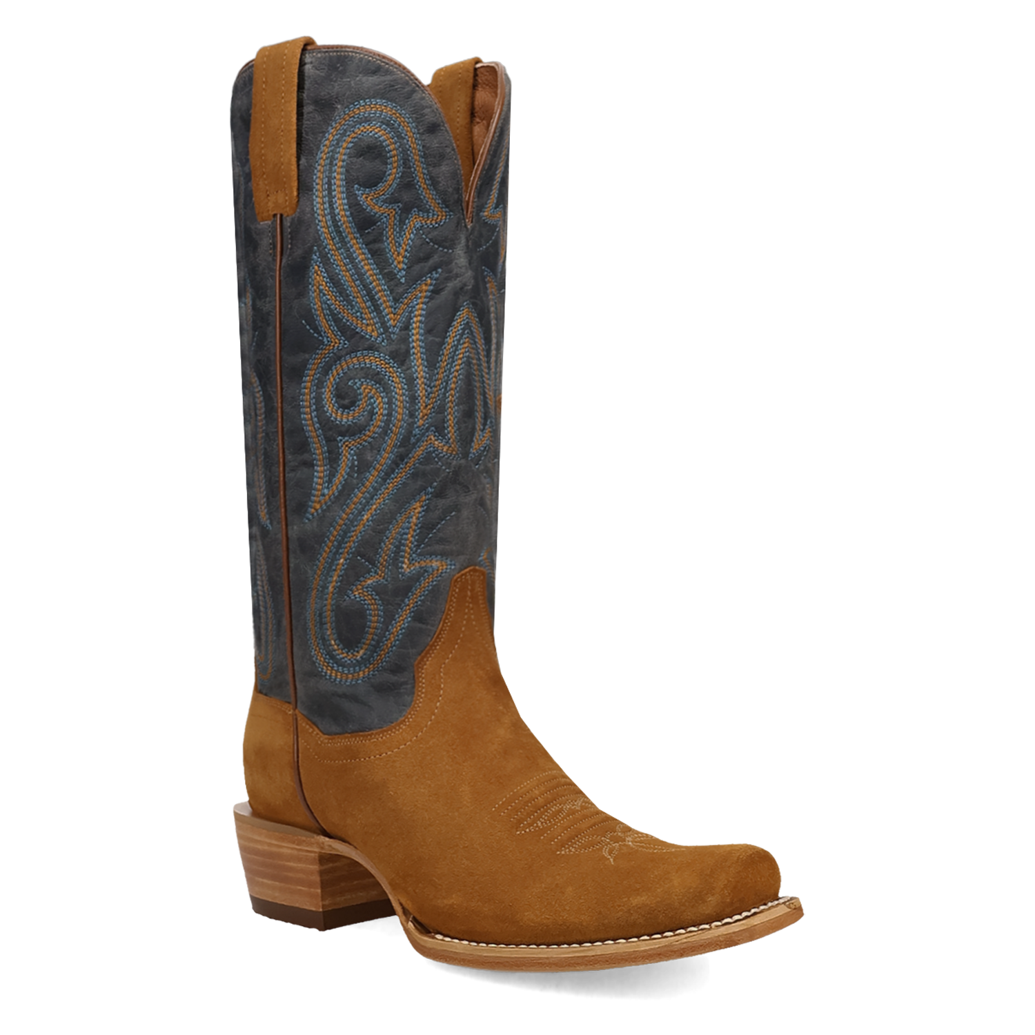 Lanessa Tan/Blue Leather Boot (DS) DP