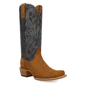 Lanessa Tan/Blue Leather Boot (DS) DP