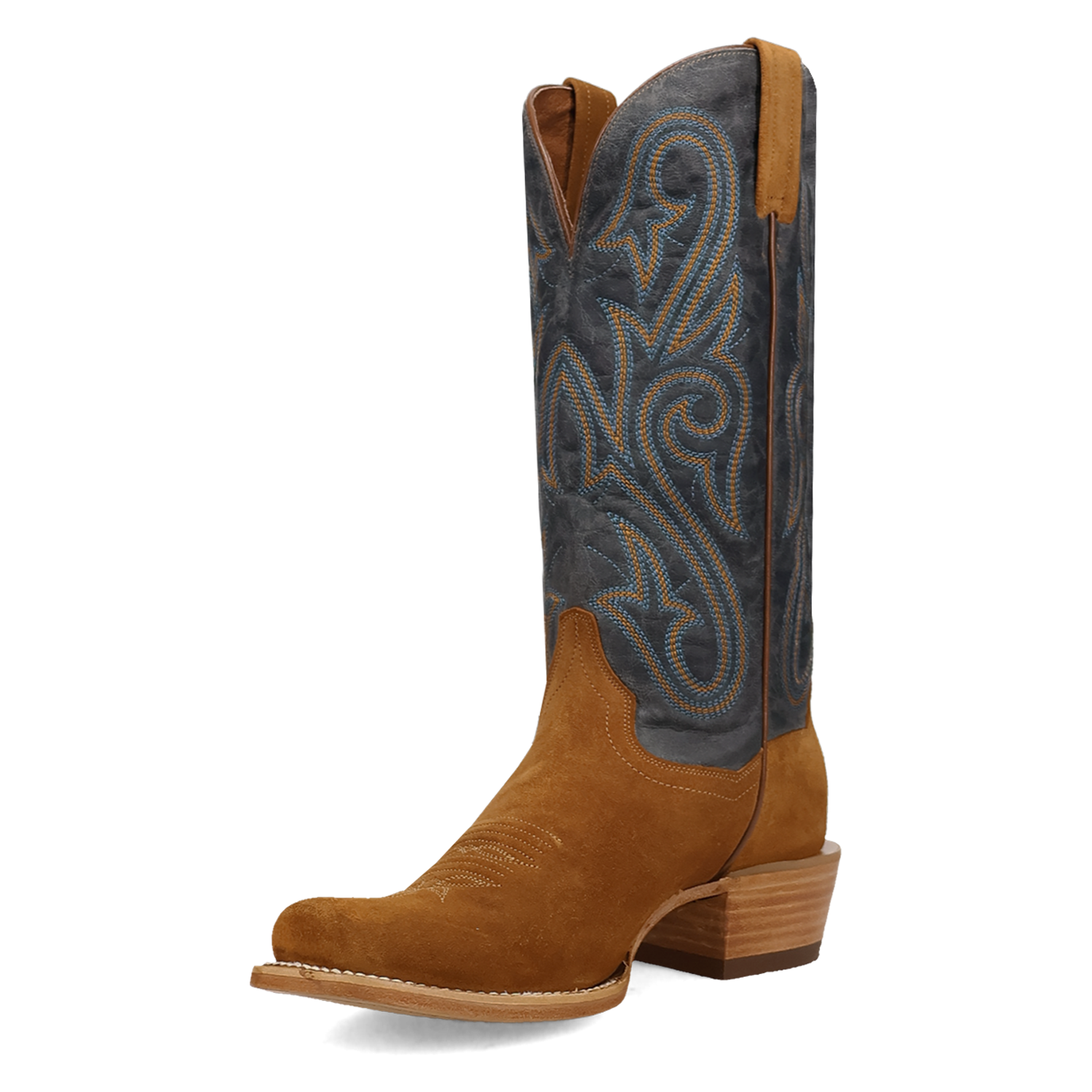 Lanessa Tan/Blue Leather Boot (DS) DP