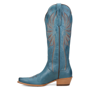 Grace Blue Leather Boot (DS) DP