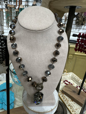 Drops of Jupiter Faceted Crystal Toggle Necklace (custom made to order)