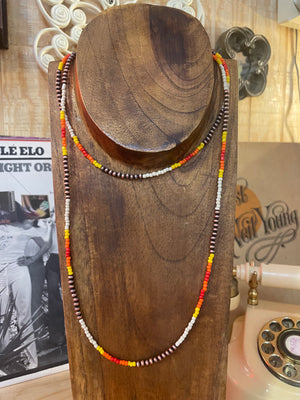 A Little Seedy Western 2 Layer Necklace