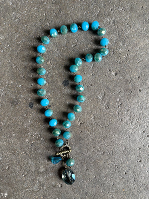 Drops of Jupiter Faceted Crystal Toggle Necklace (custom made to order)