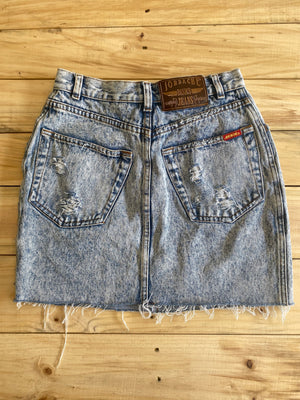 Vintage 80s Stone Washed /acid Washed Jean Skirt By Wear | Shop THRILLING