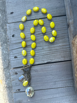 Drops of Jupiter Faceted Crystal Toggle Necklace (custom made to order)