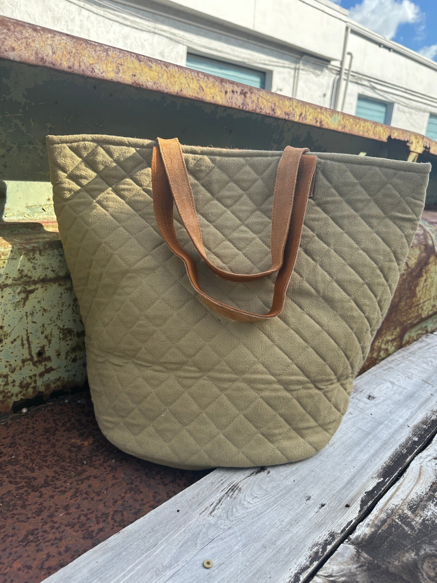 Toronto Bound Aztec Print Woven Saddle Blanket Bucket Tote Bag Purse