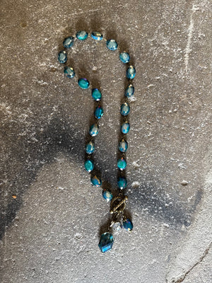 Drops of Jupiter Faceted Crystal Toggle Necklace (custom made to order)