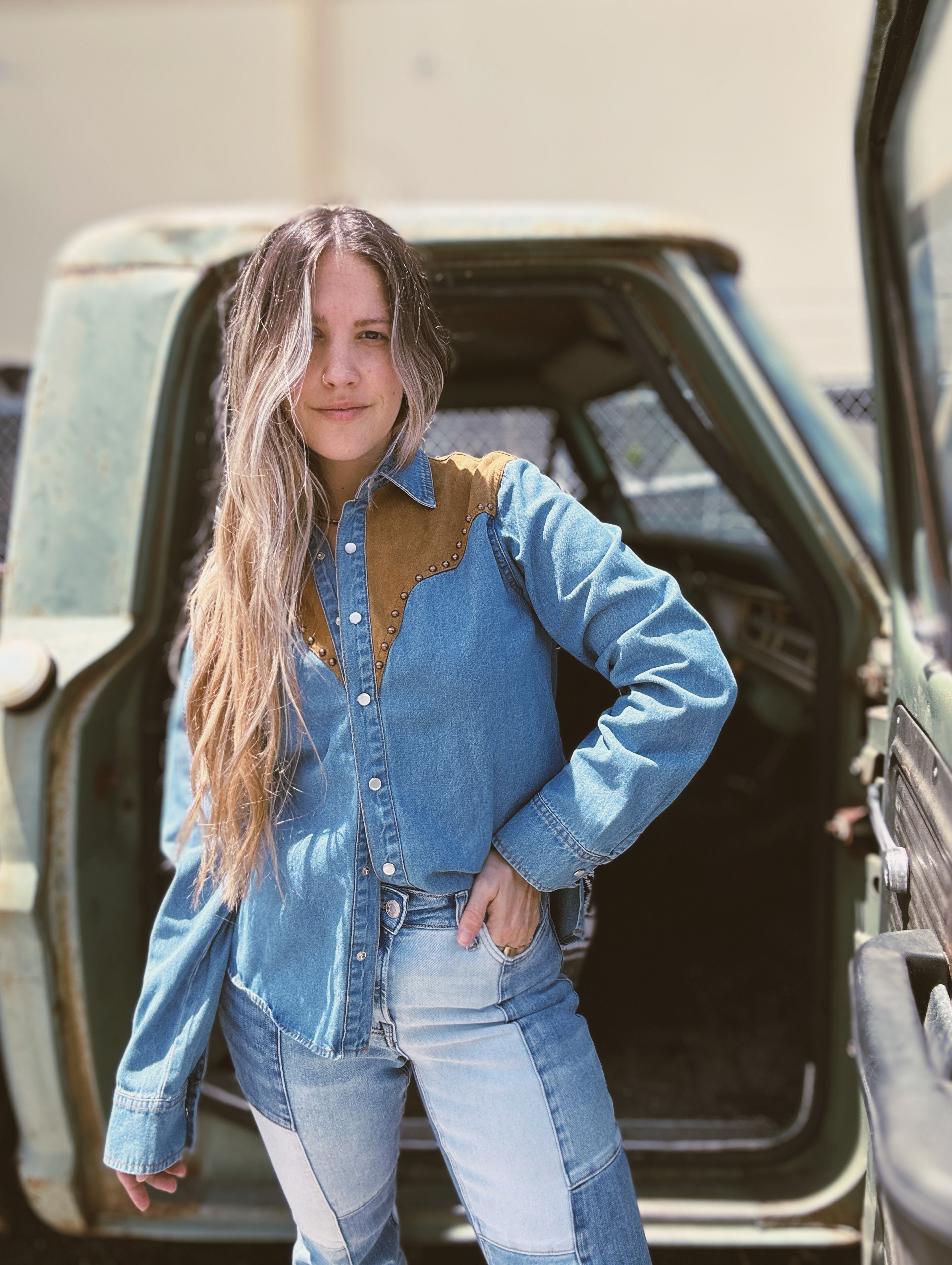 【NERDY】Denim S/S Shirts SET UP R6593 The Shoals Denim Shirt - A Timeless Classic for the Modern