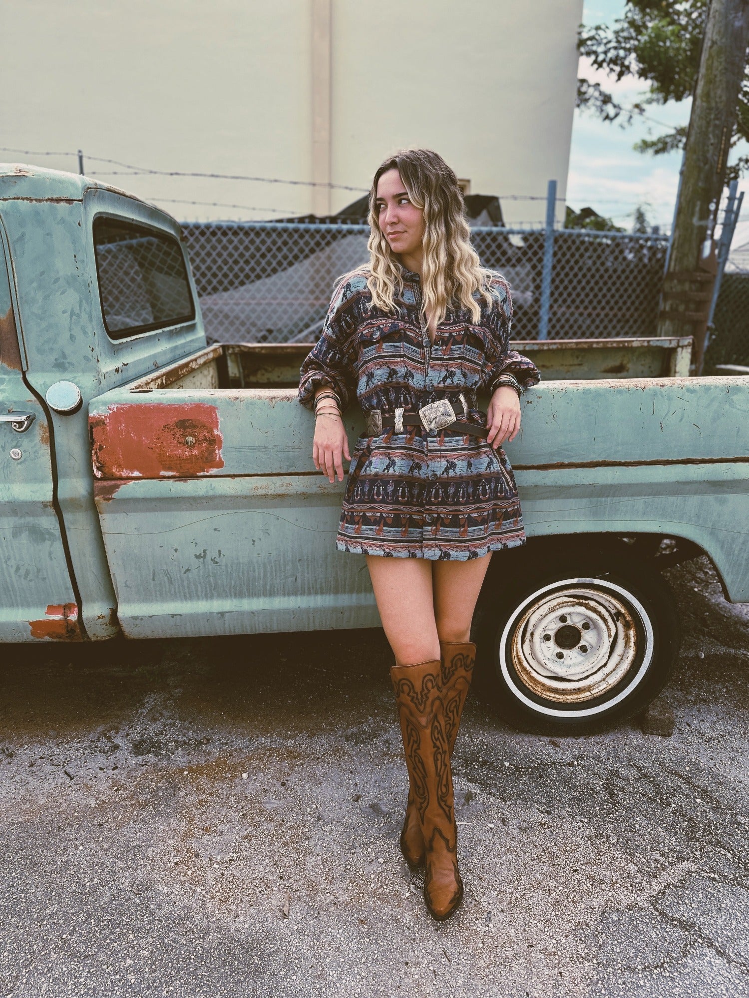 Bucking Horses & Horseshoes Shirt Jacket (DS)