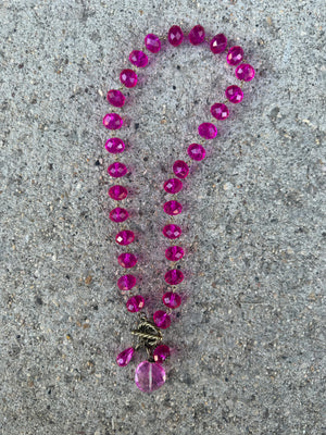 Drops of Jupiter Faceted Crystal Toggle Necklace (custom made to order)
