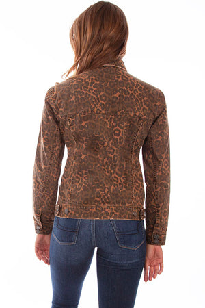 Wild Nature Leopard Denim Jacket (DS)